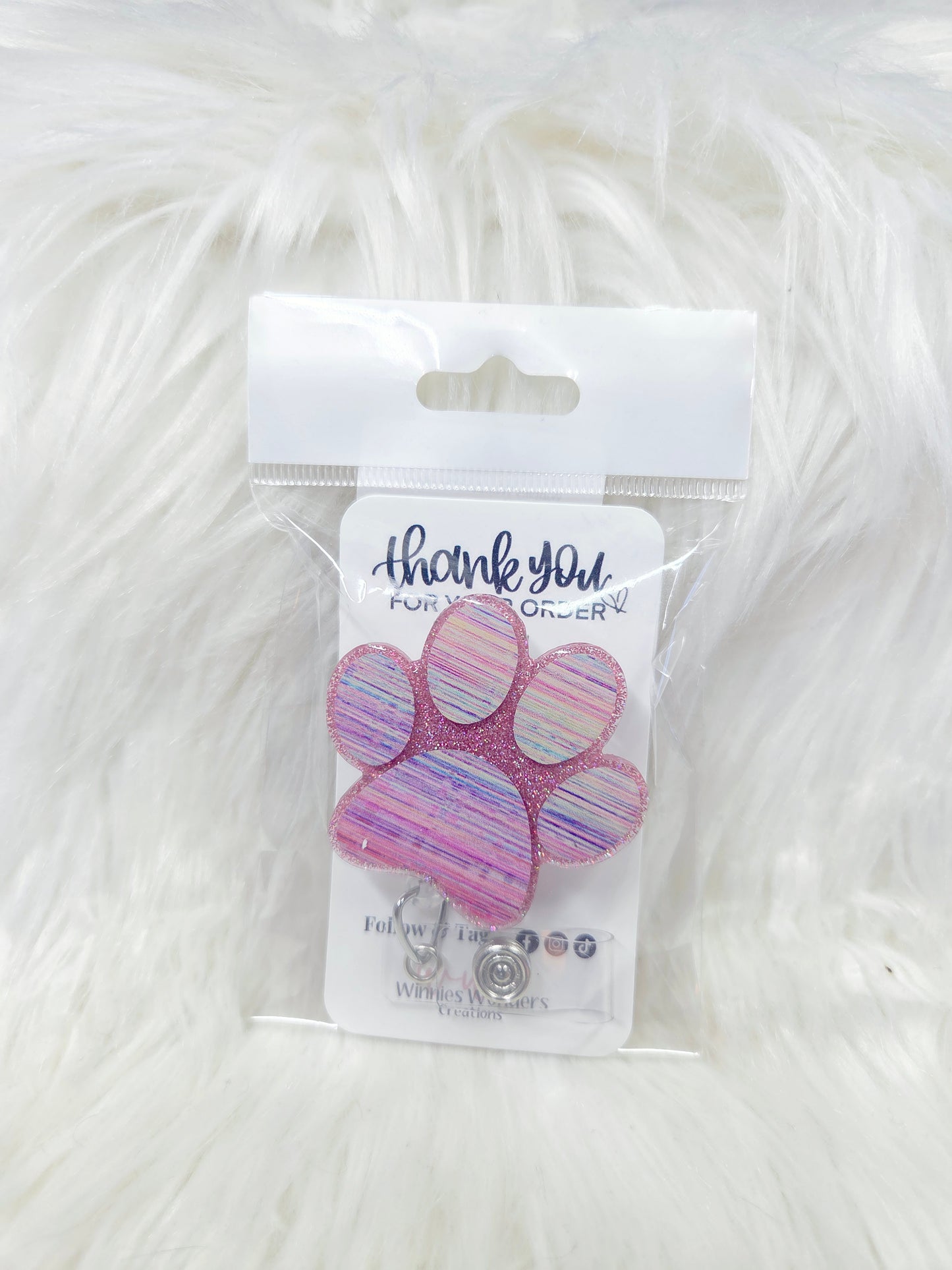 Paw Badge Reel