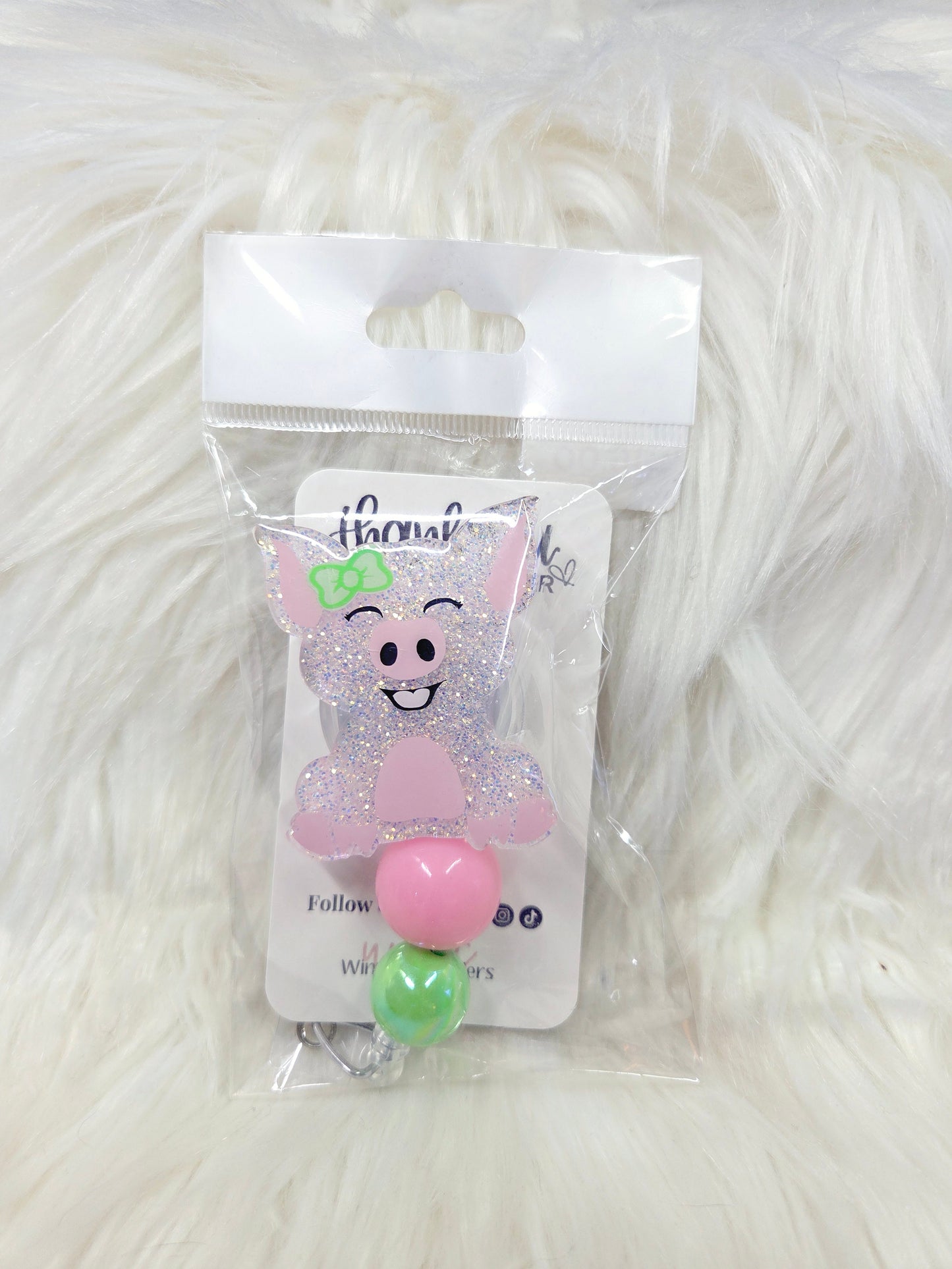 Pig Badge Reel