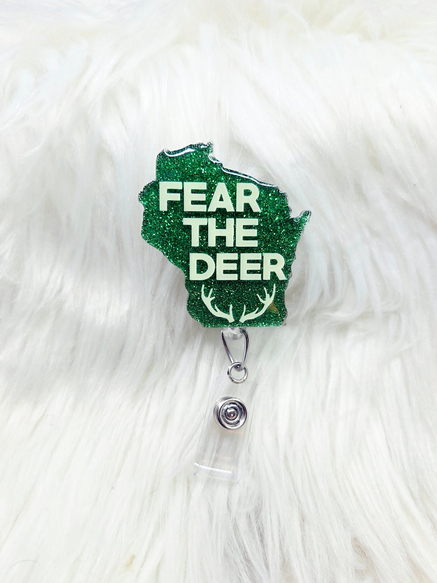 Fear The Deer Wisconsin Badge Reel