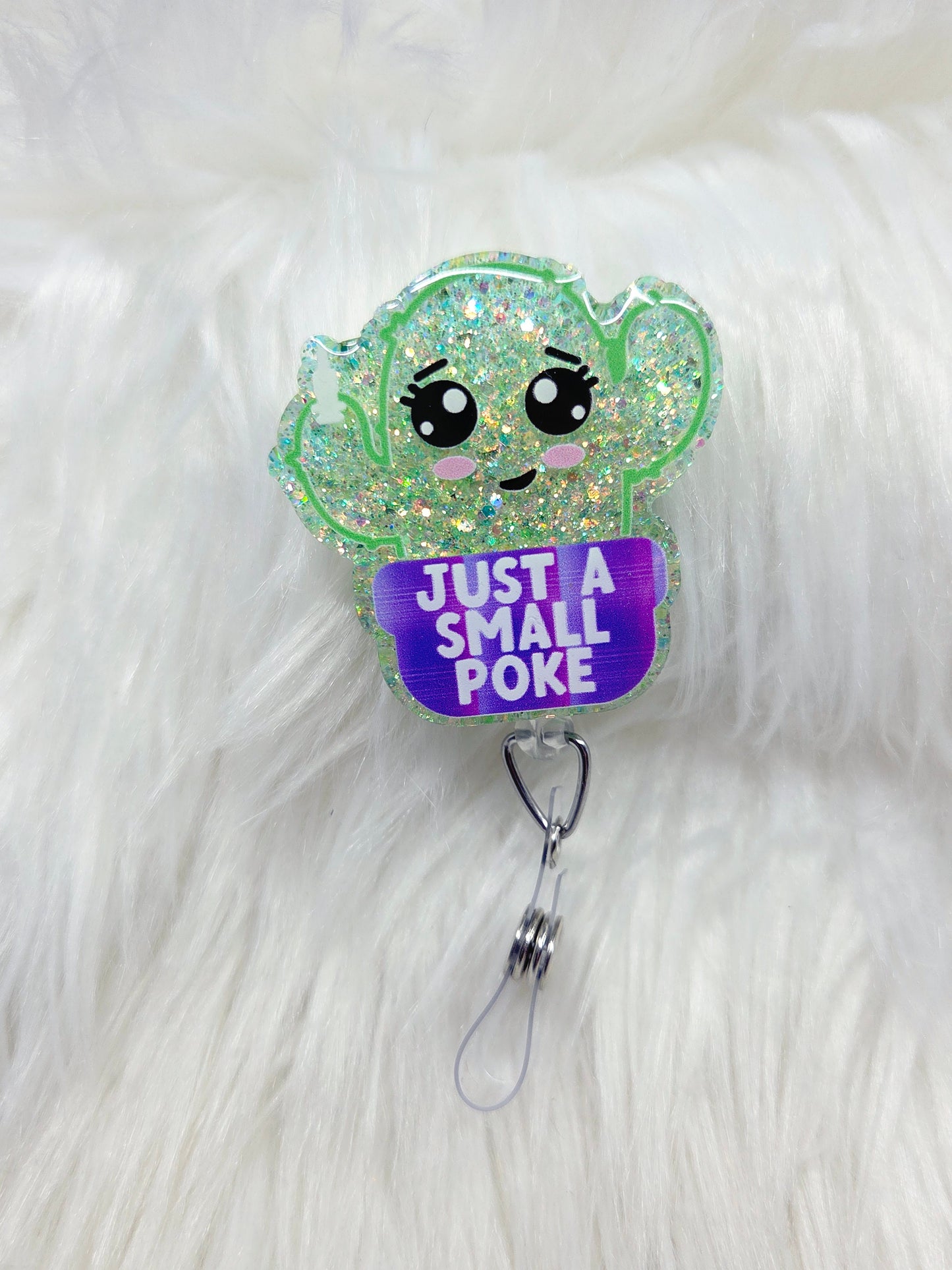 Just a Small Poke Badge Reel