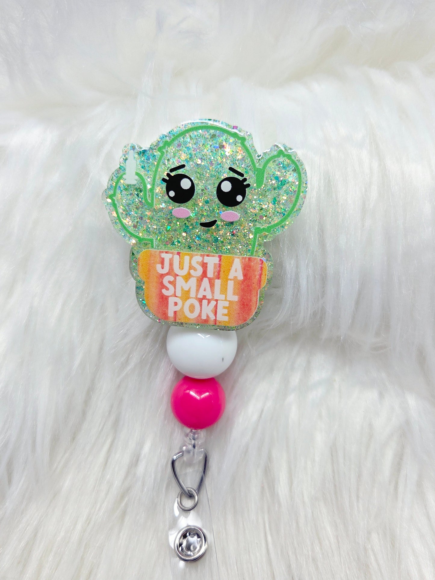 Just a Small Poke Badge Reel