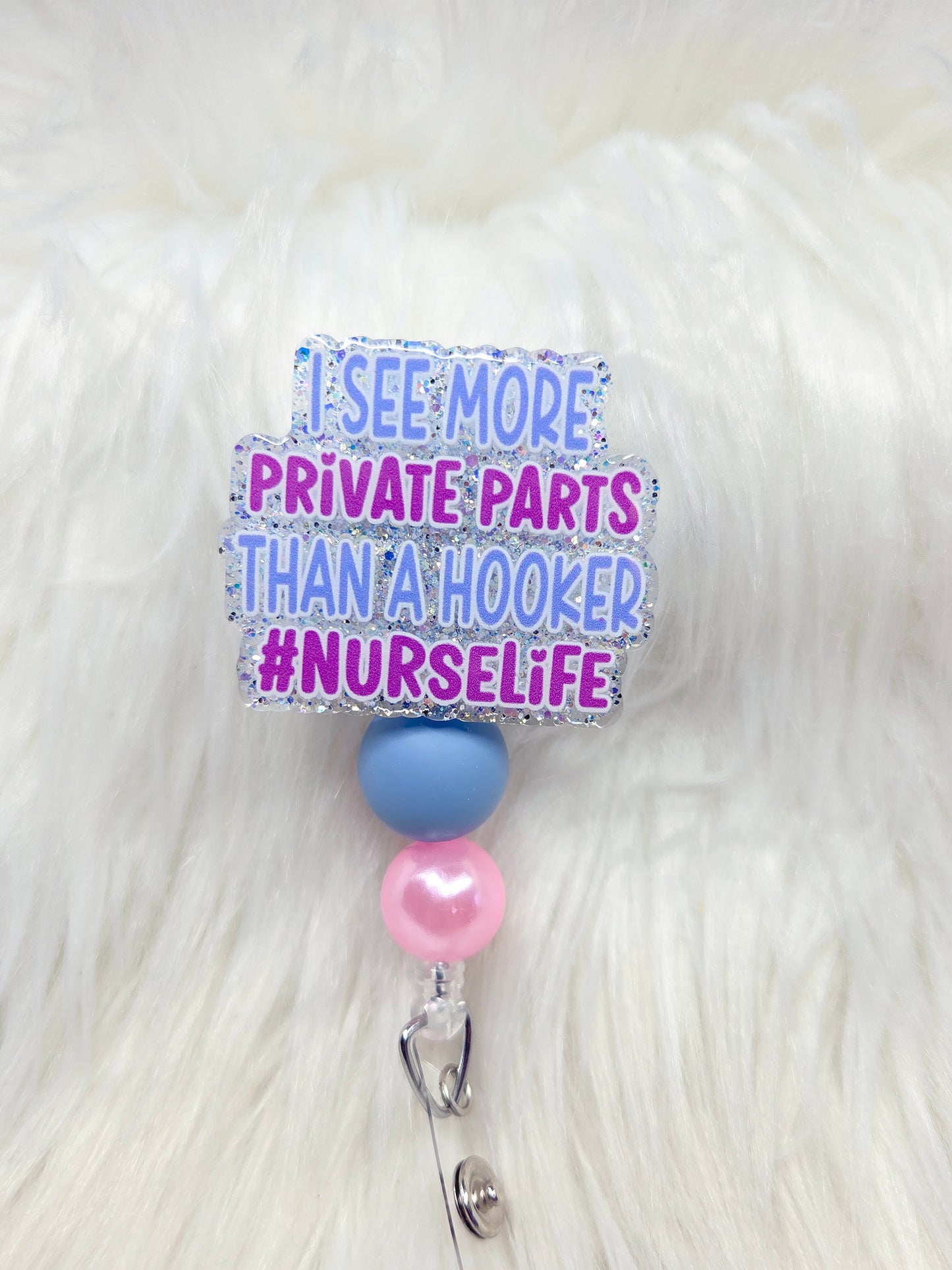 Private Parts Badge reel