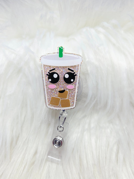 Iced Coffee Badge Reel