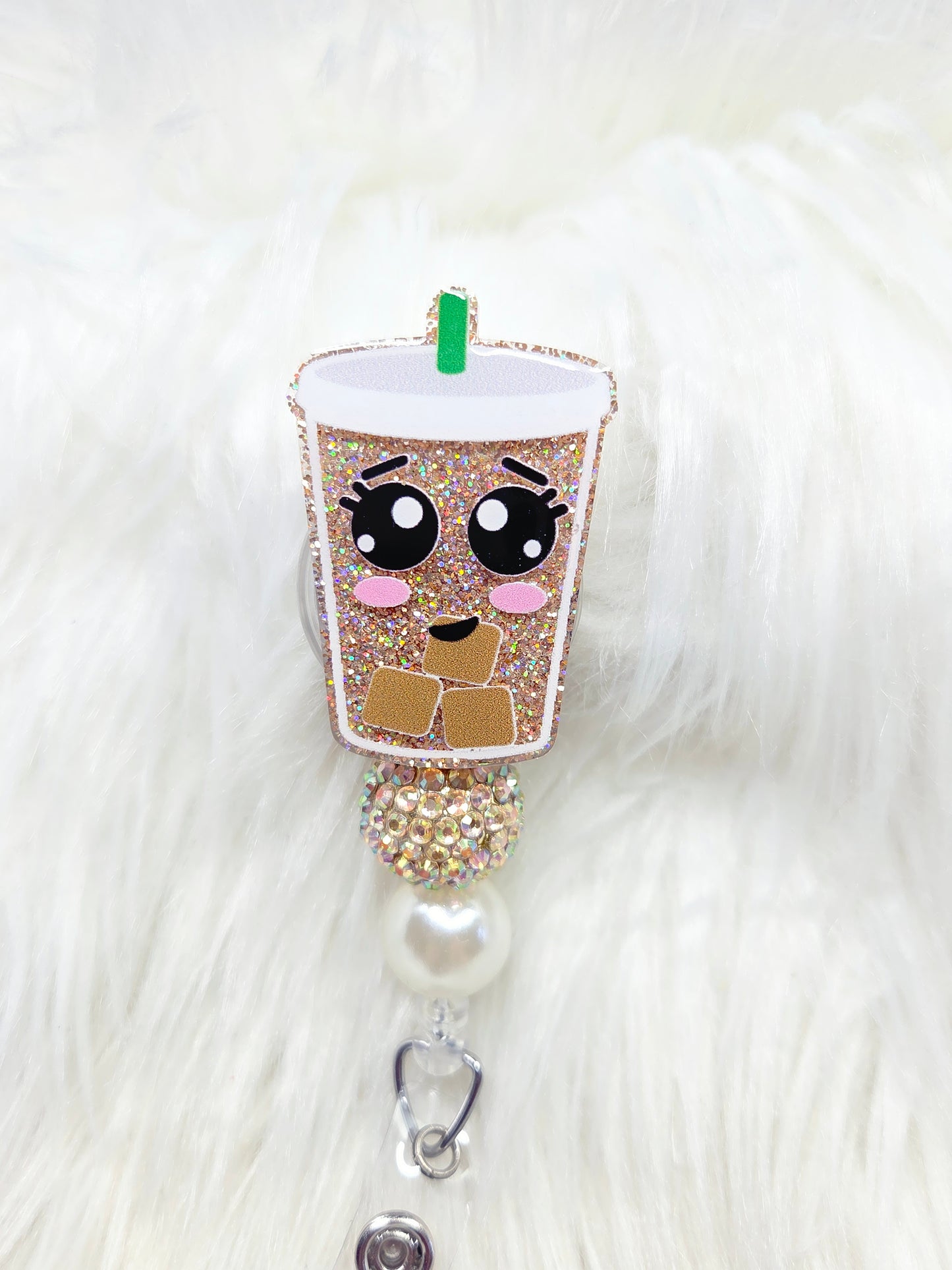 Iced Coffee Badge Reel