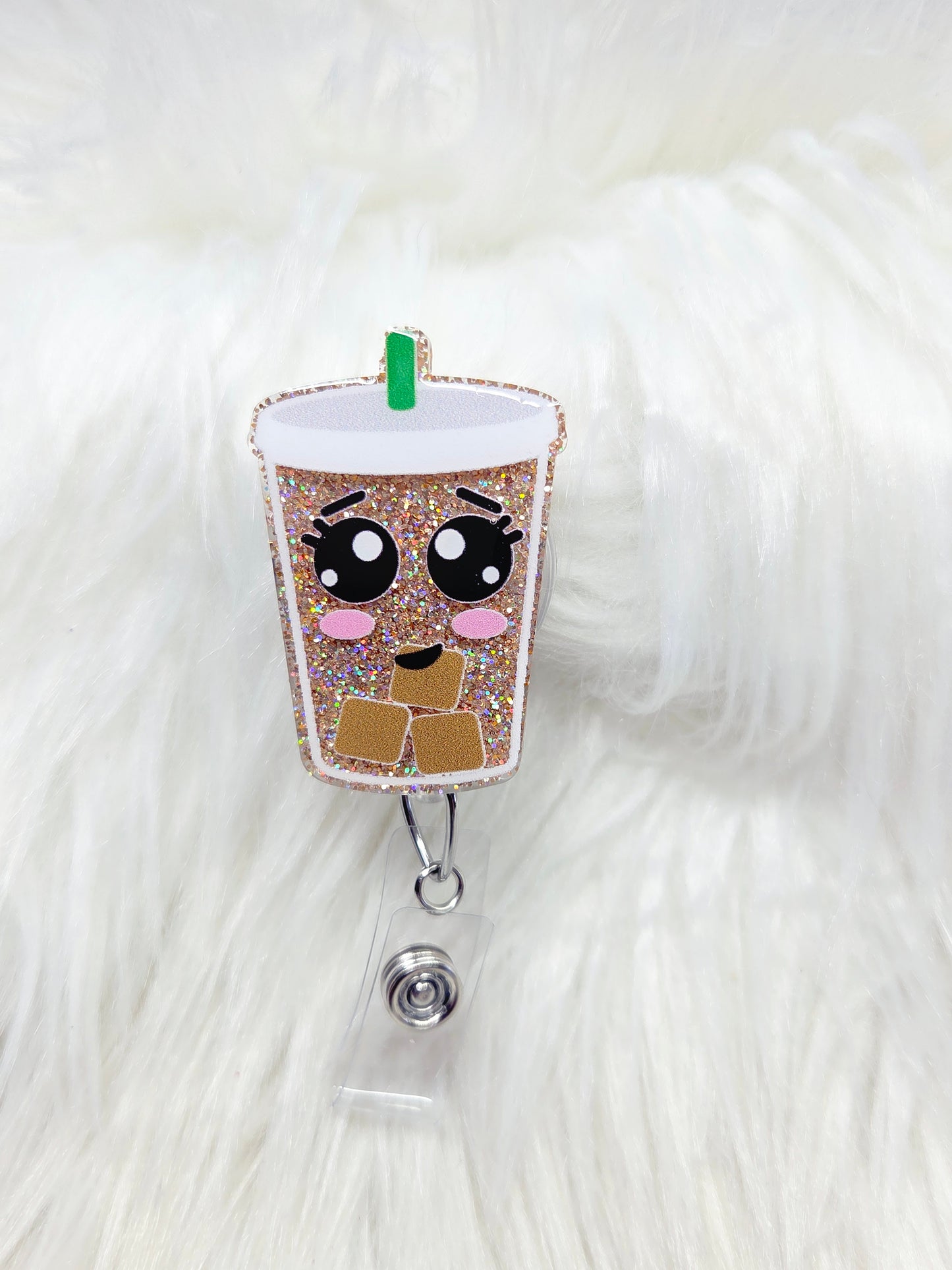 Iced Coffee Badge Reel