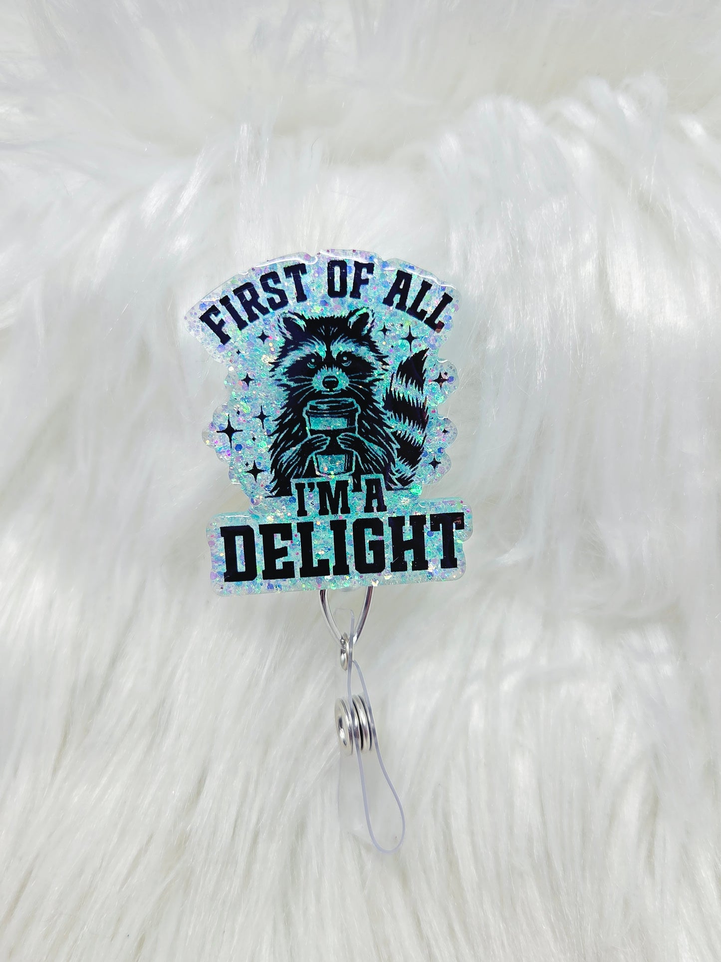 First of all ima delight Badge Reel
