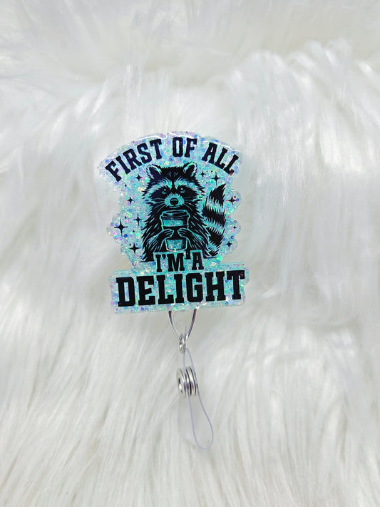 First of all ima delight Badge Reel