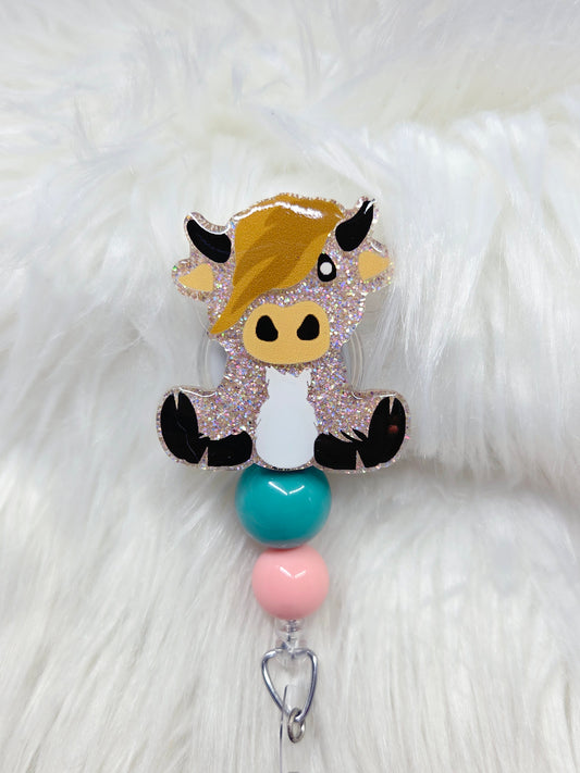 Highland Cow Badge Reel