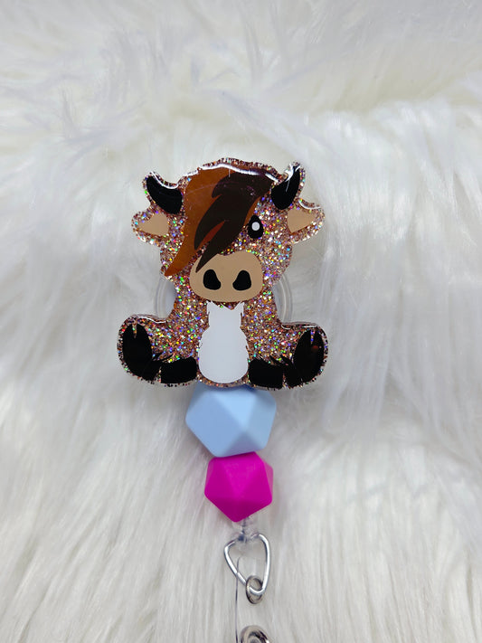 Highland Cow Badge Reel