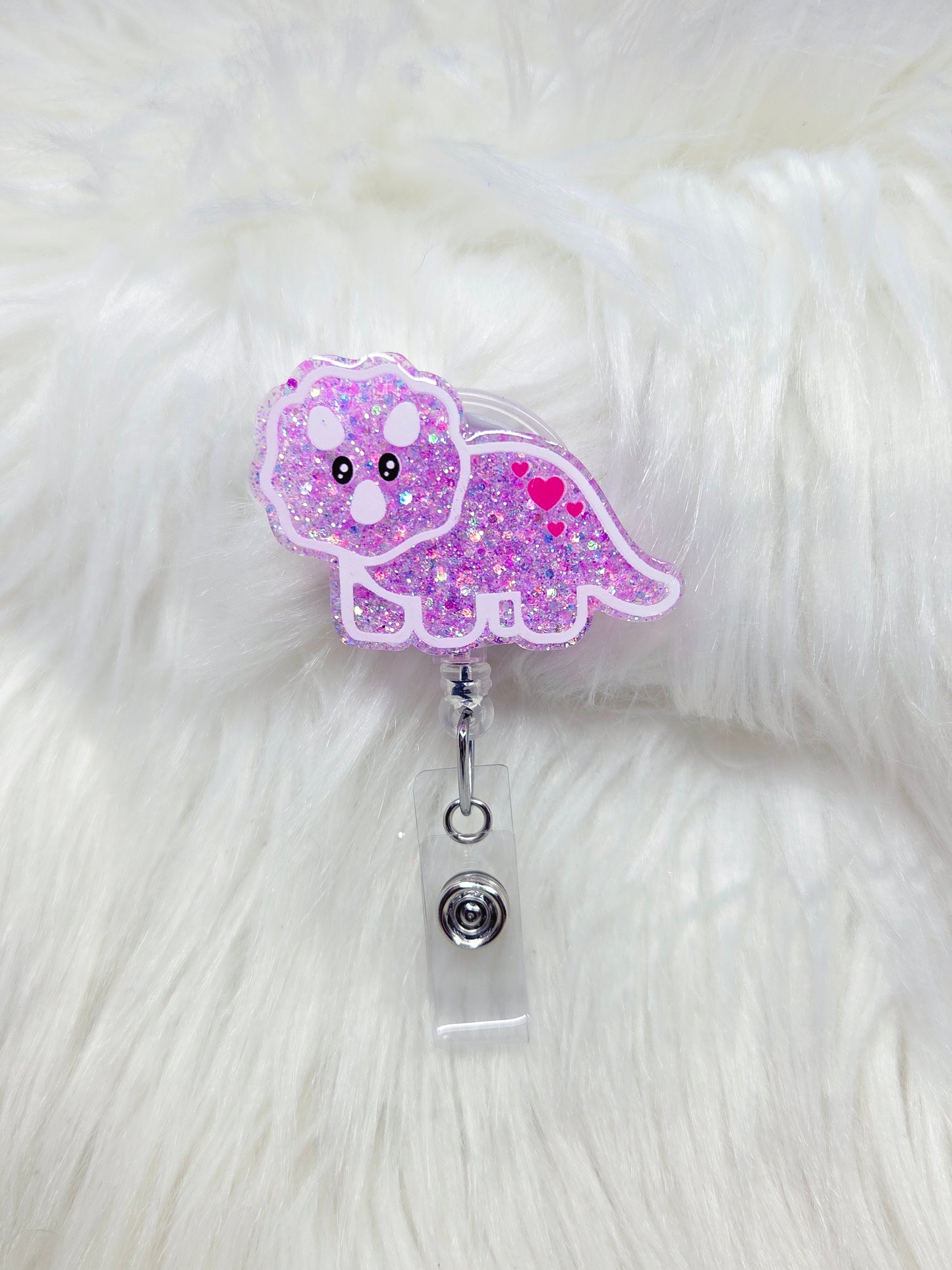 Triceratops Badge Reel
