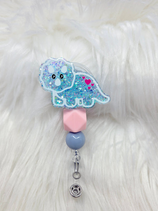 Triceratops Badge Reel