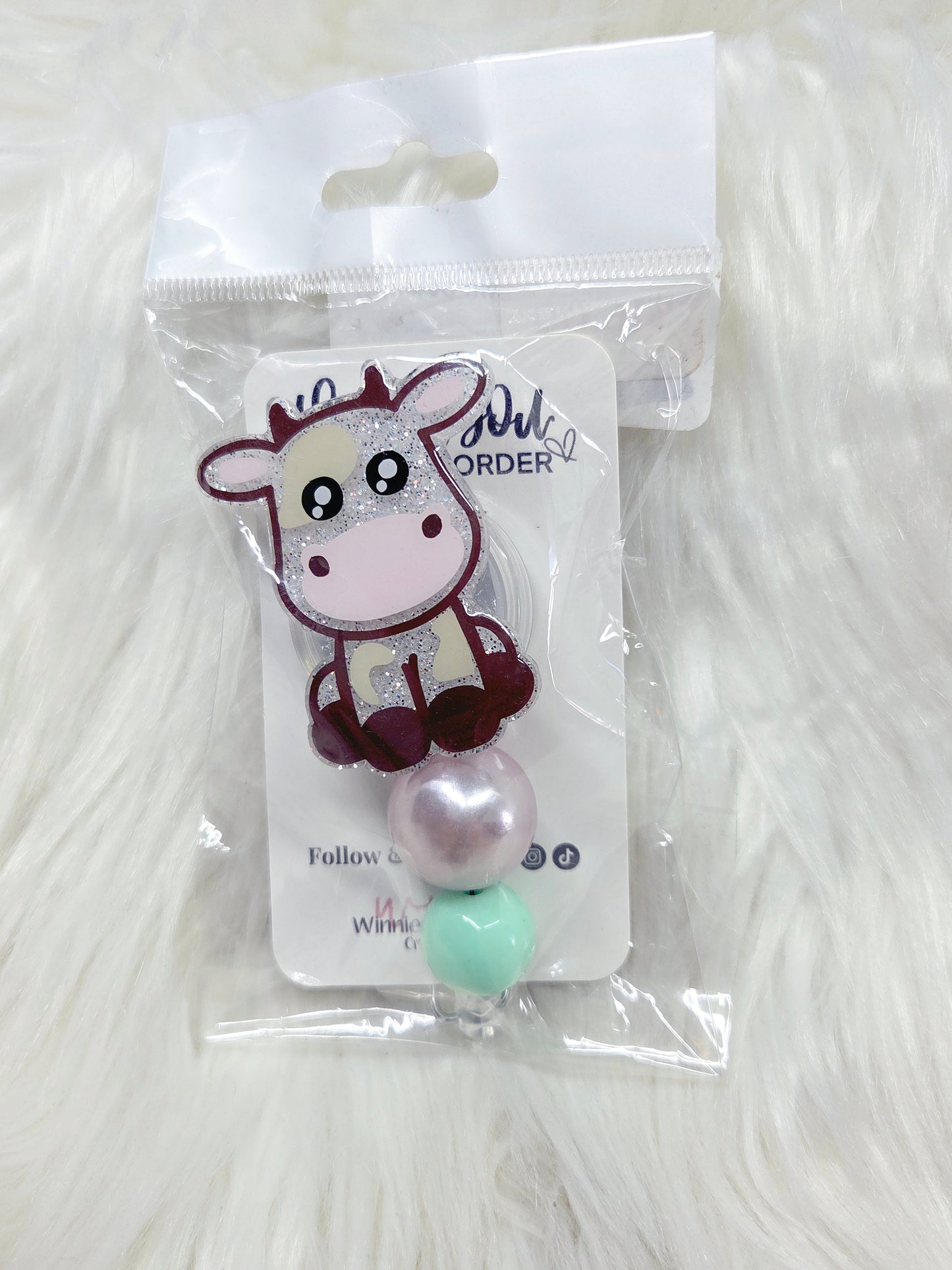 Cow Badge Reel