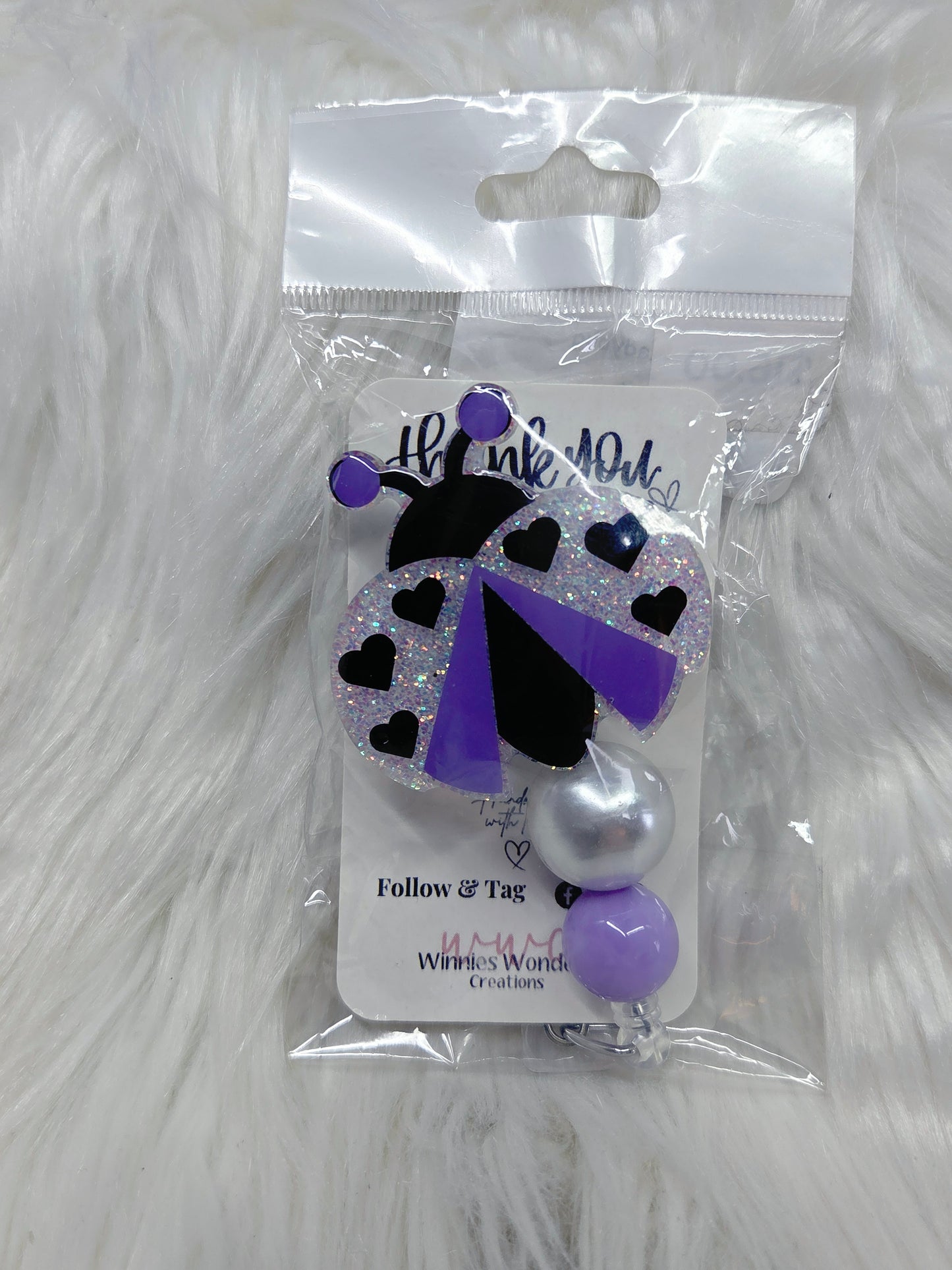 Ladybug Badge Reel