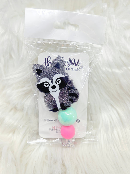 Raccoon Badge Reel