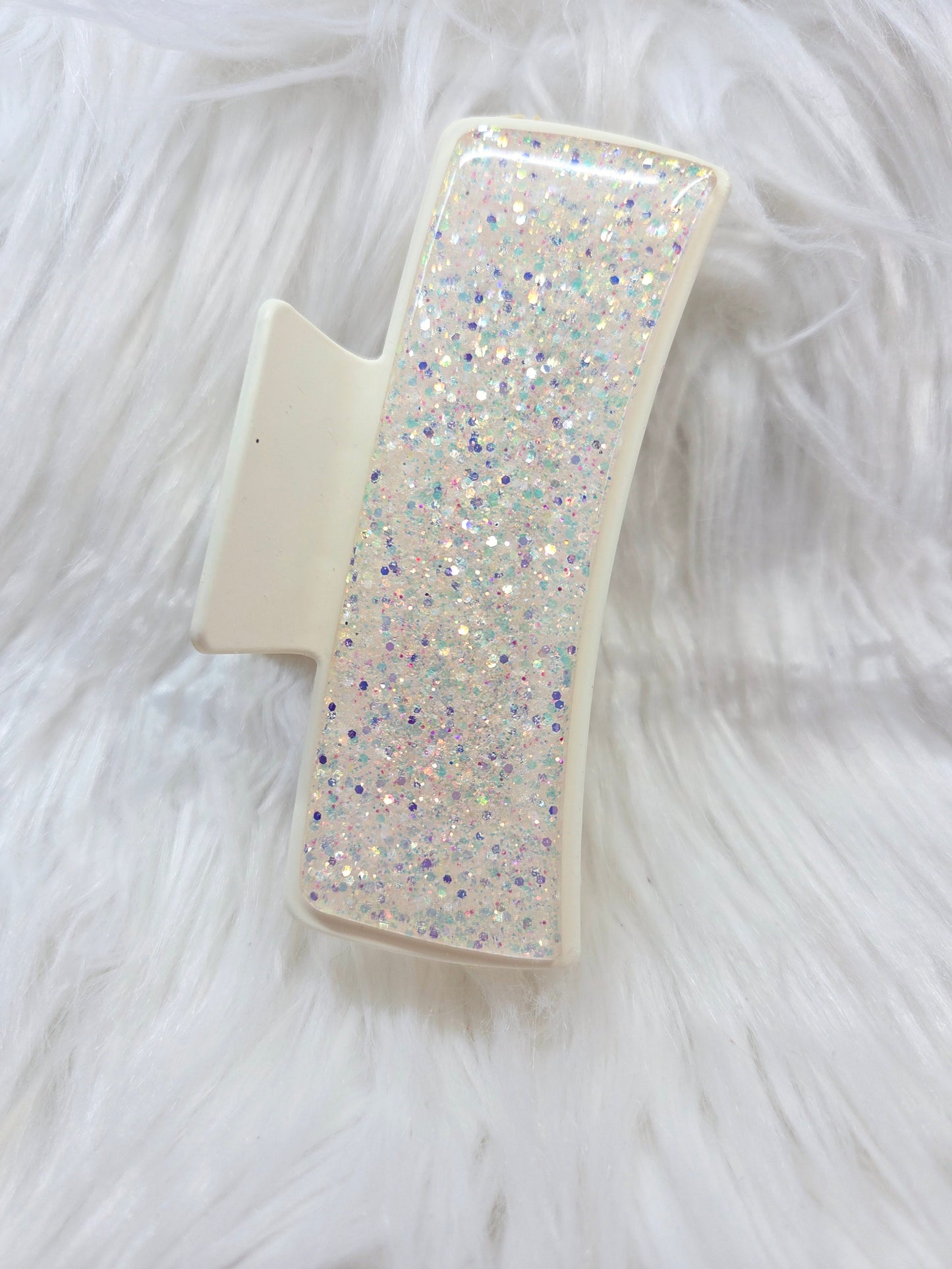 Yellow Glitter Hair Clip