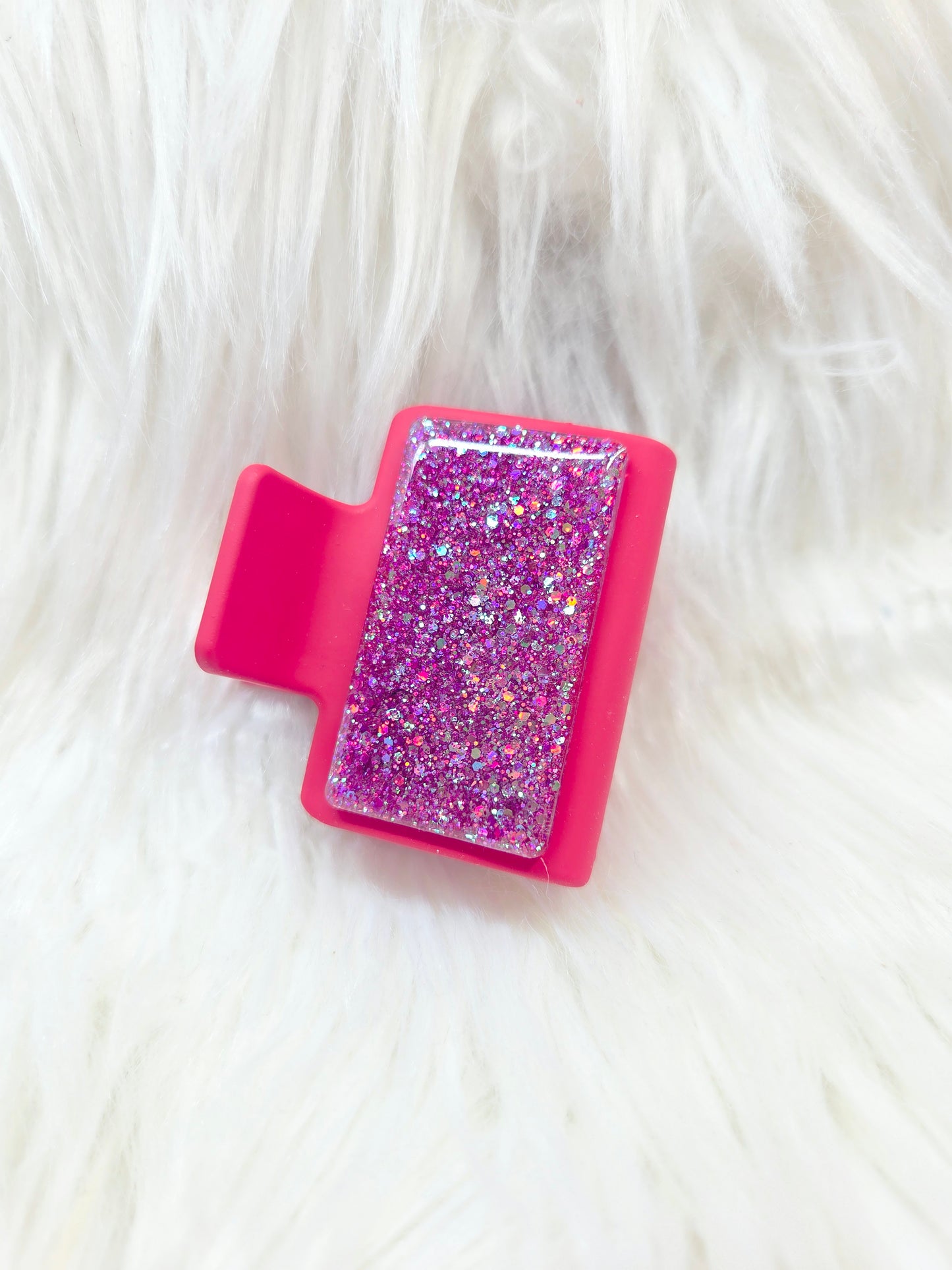 Red Glitter Small Hair Clip