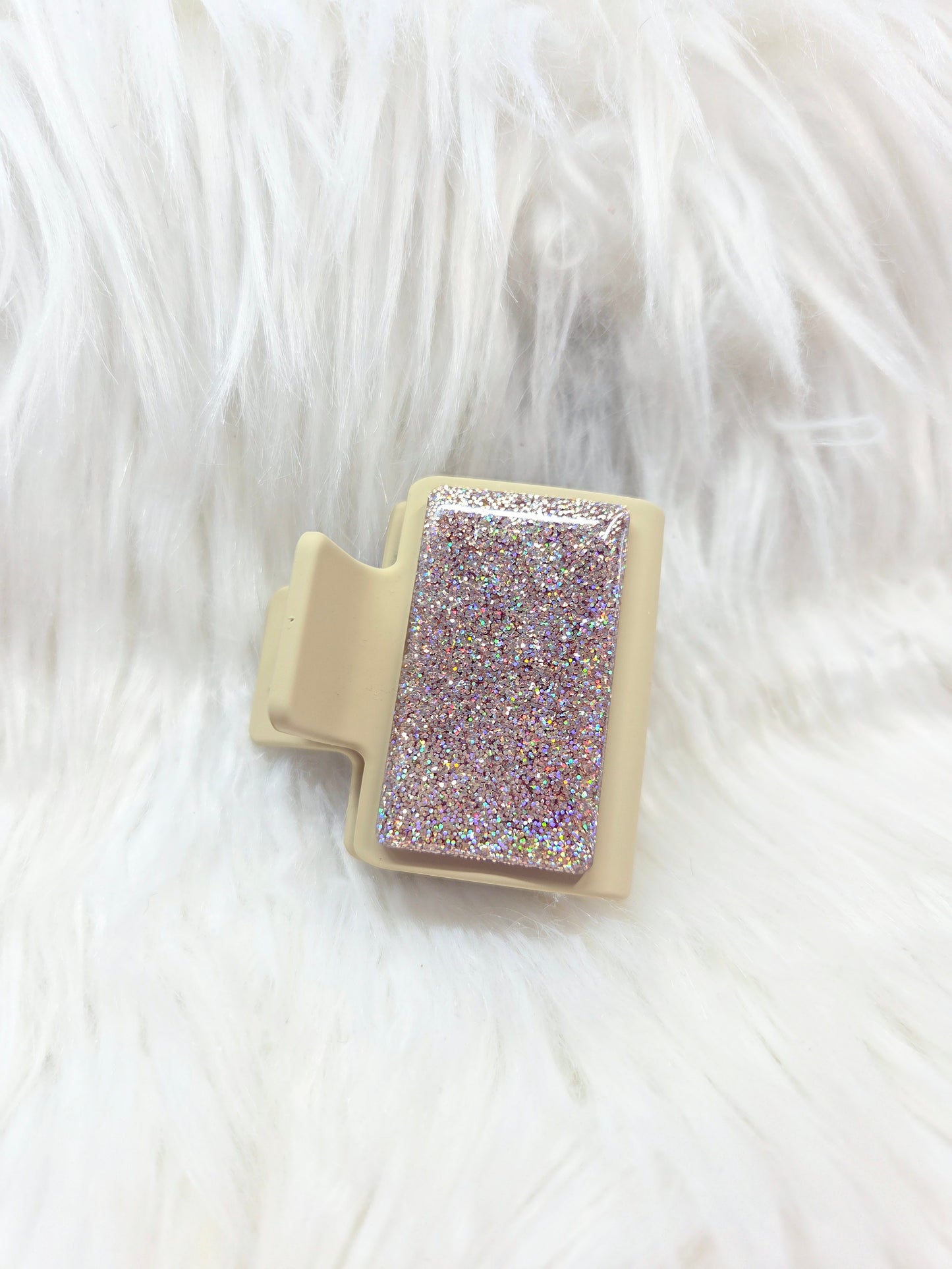 Gold Glitter Small Hair Clip