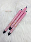 Pink Football Glitter Melt Pens