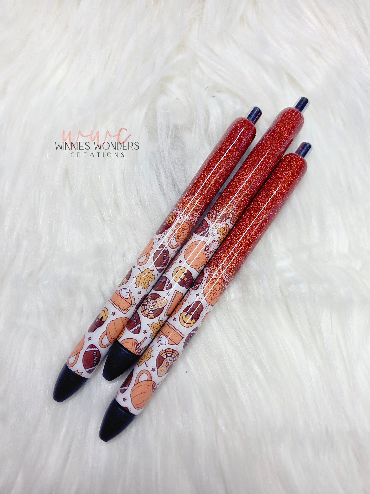 Pumpkin/Turkey/Football Glitter Pens