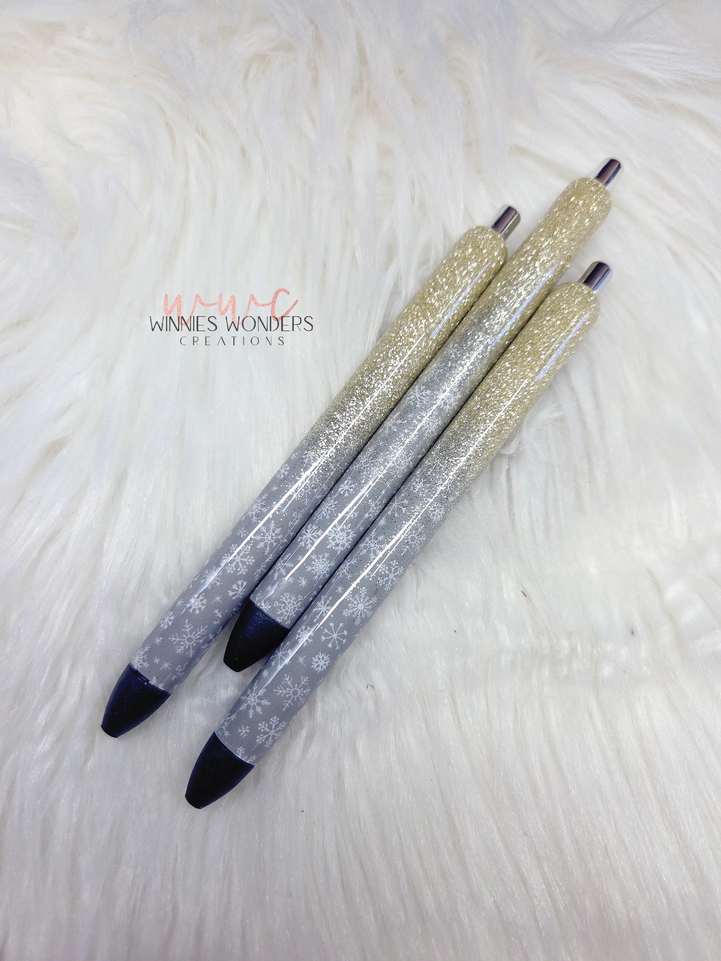 Snowflake Glitter Pens