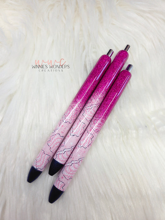 Xmas Cookie Trees Glitter Pens