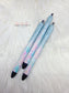 Blue Xmas Trees Glitter Pens