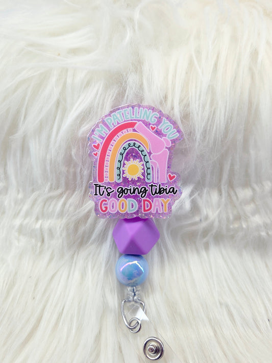 TIBIA good day Badge Reel