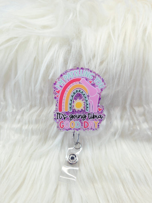 TIBIA good day Badge Reel