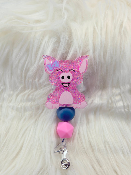 Pig Badge Reel