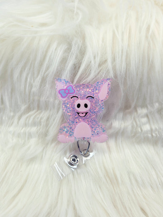 Pig Badge Reel