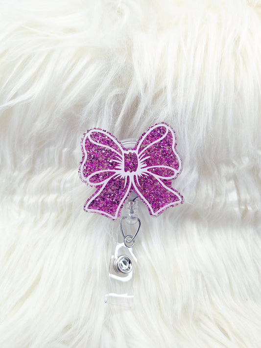 Bow Outline Badge Reel