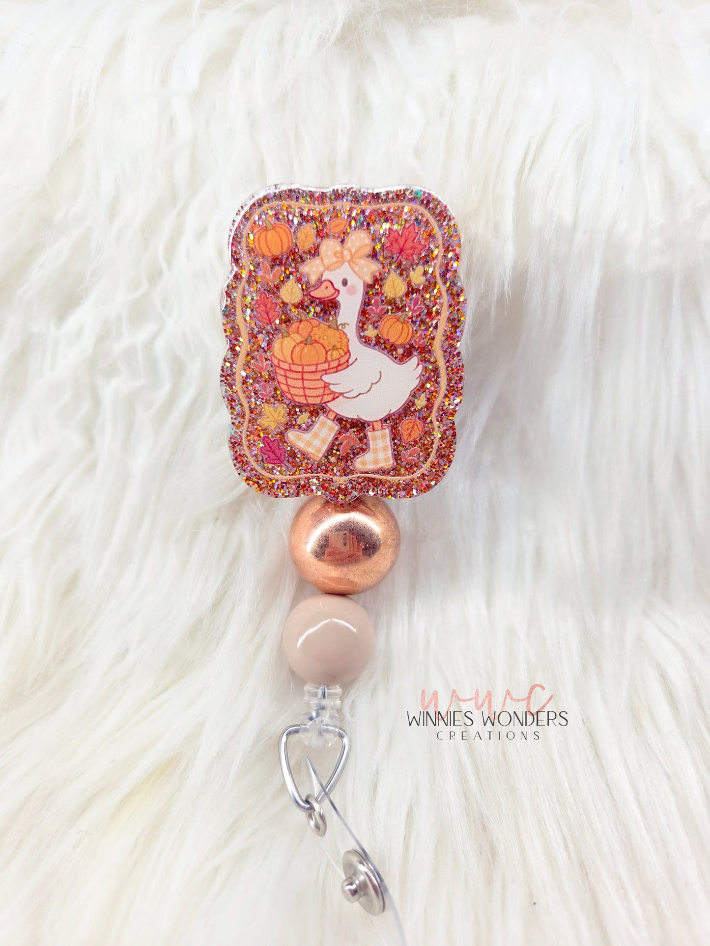 Fall Goose Badge Reel