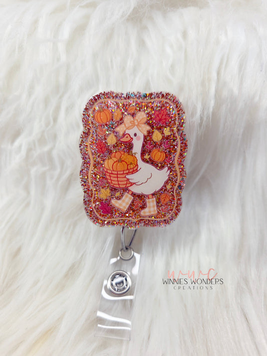 Fall Goose Badge Reel