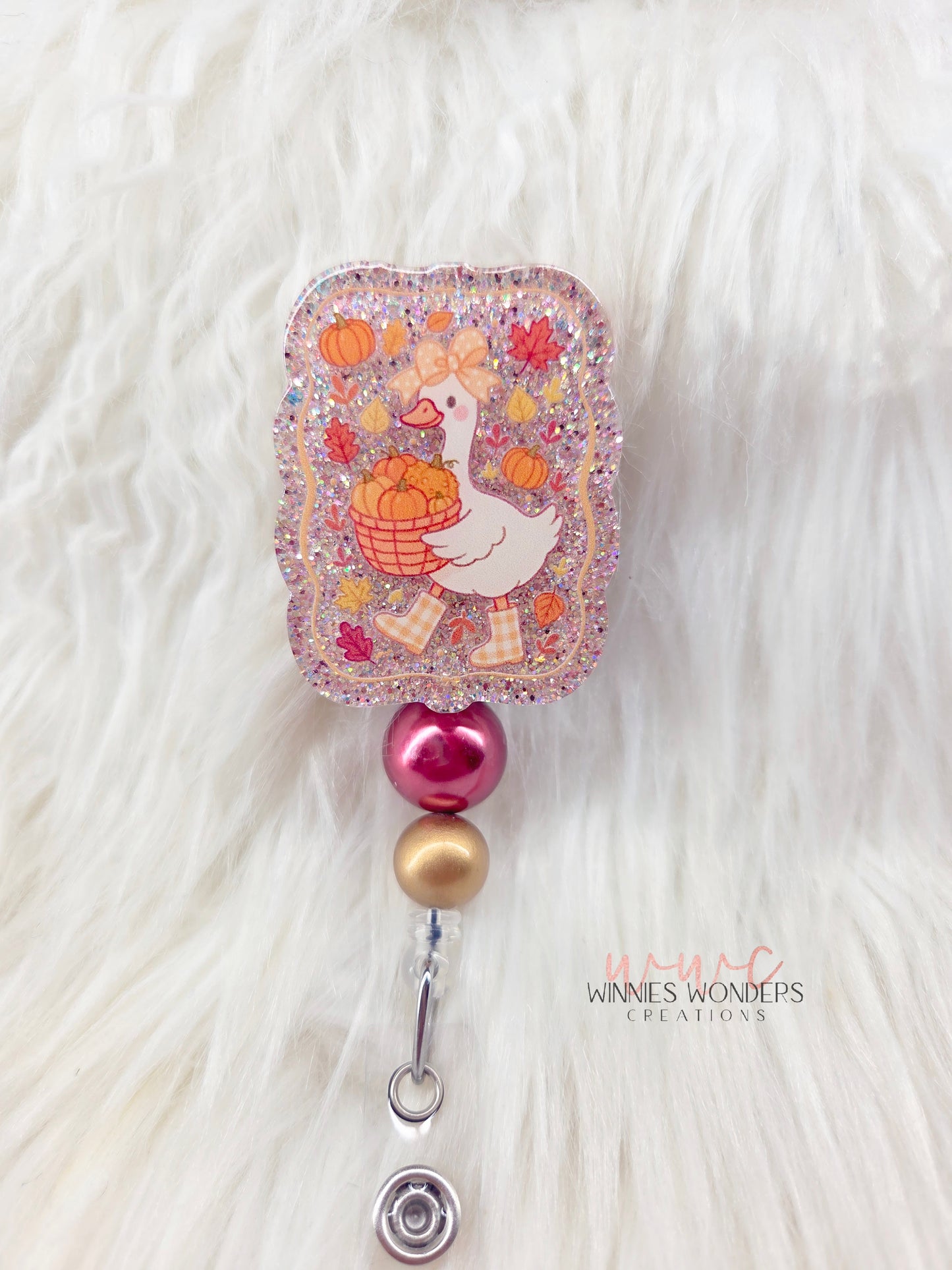 Fall Goose Badge Reel