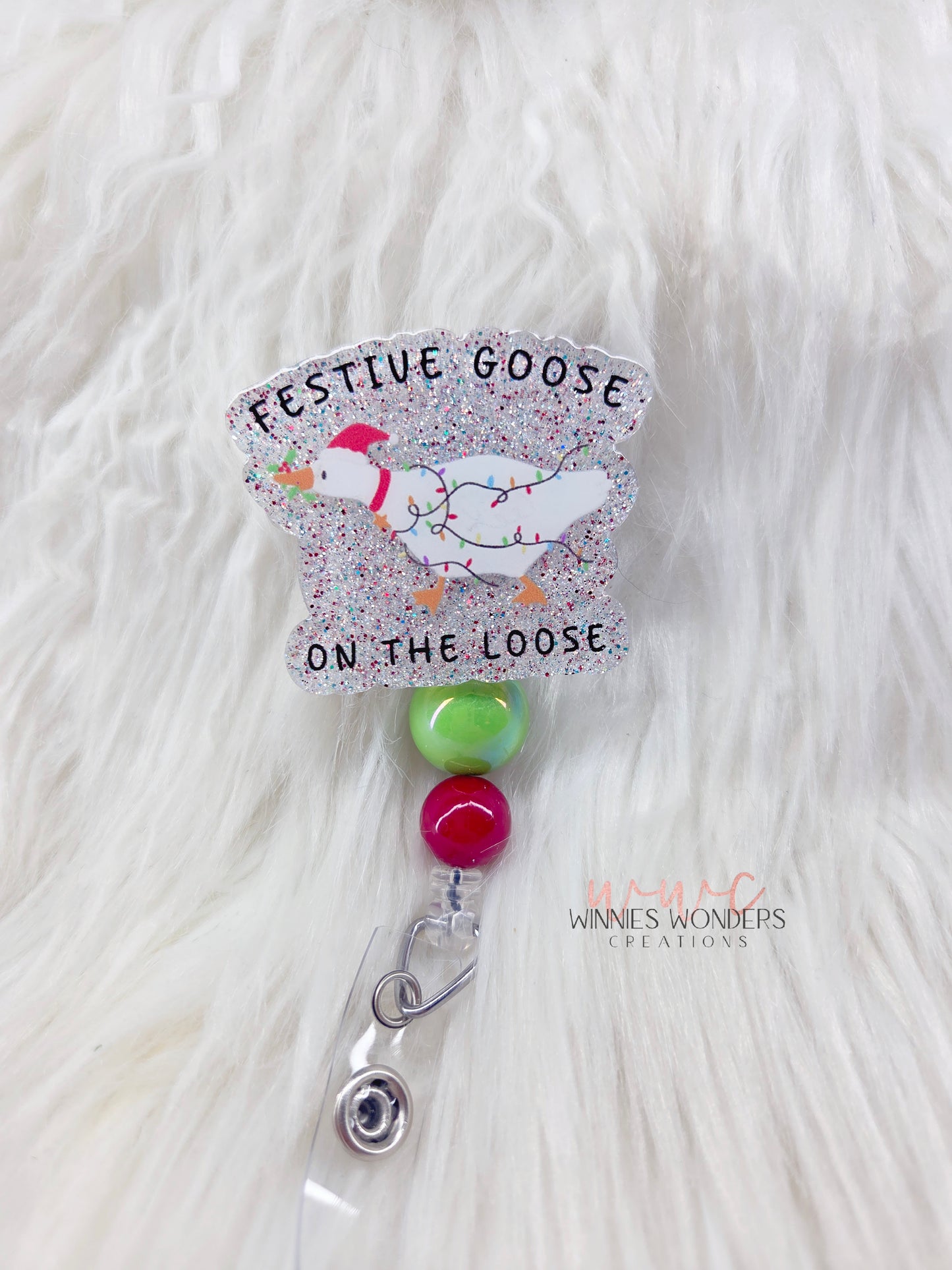 Festive Goose Badge Reel