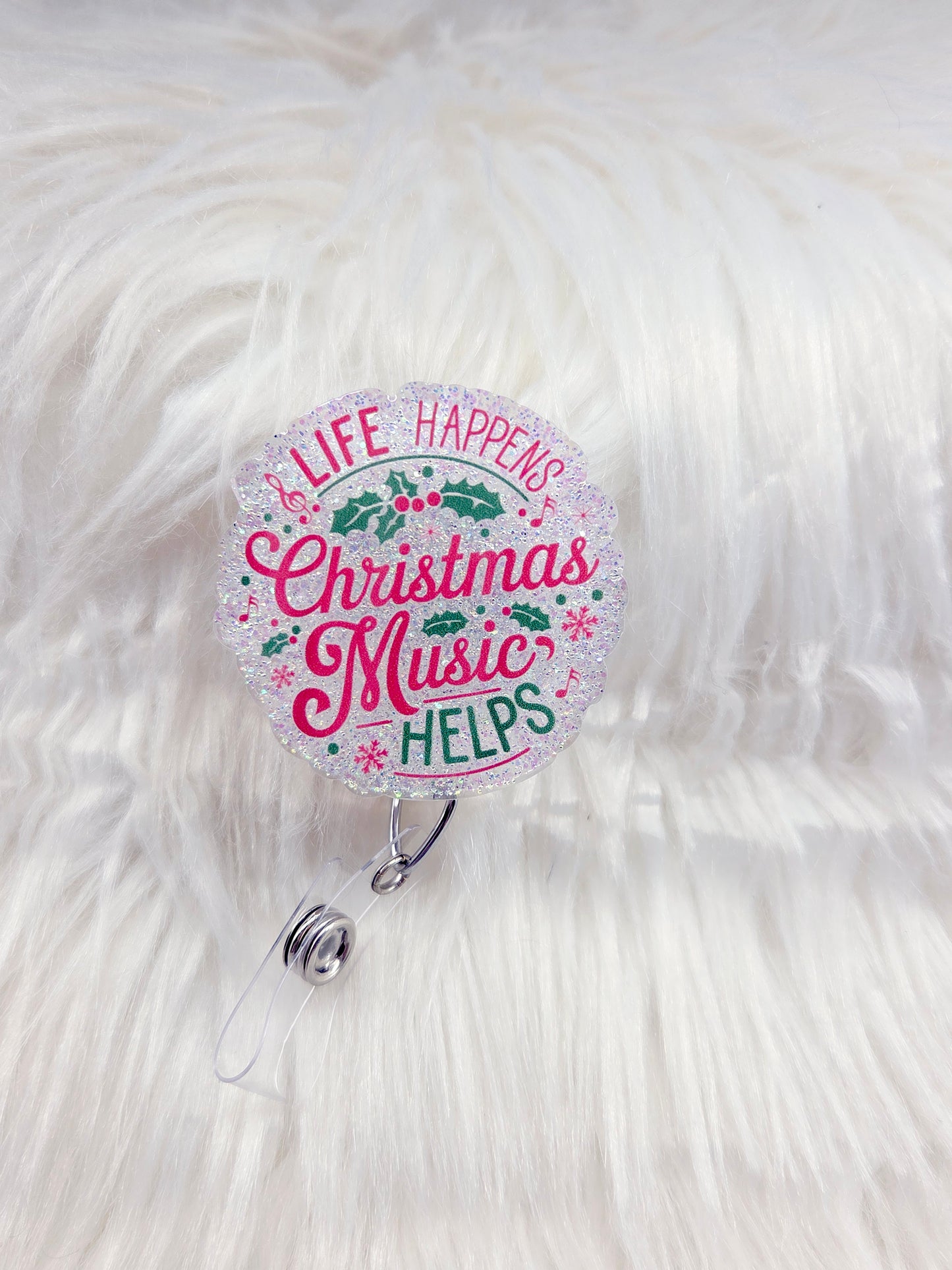 Christmas Music Badge Reel