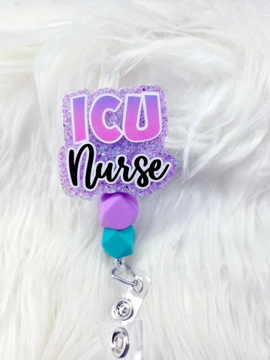 ICU Nurse Badge Reel