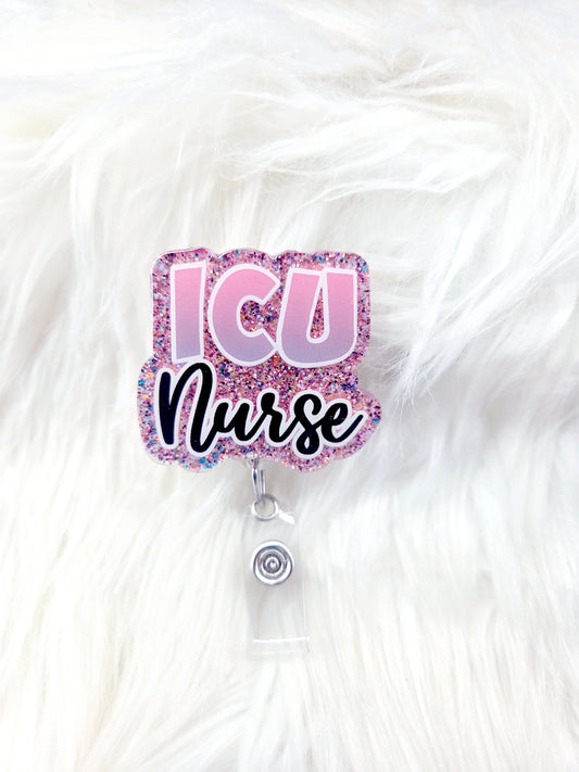 ICU Nurse Badge Reel