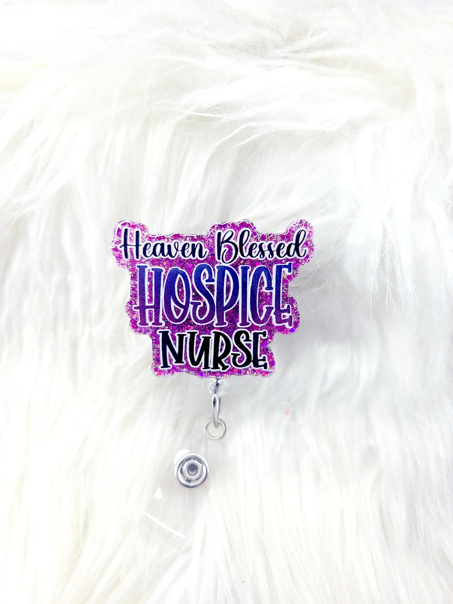 Heaven Blessed Hospice Nurse Badge Reel