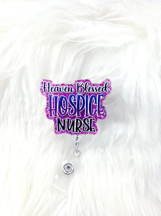 Heaven Blessed Hospice Nurse Badge Reel
