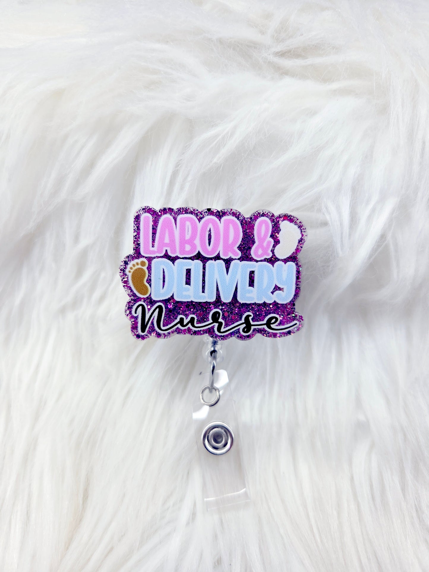 Labor & Delivery Nurse Badge Reel
