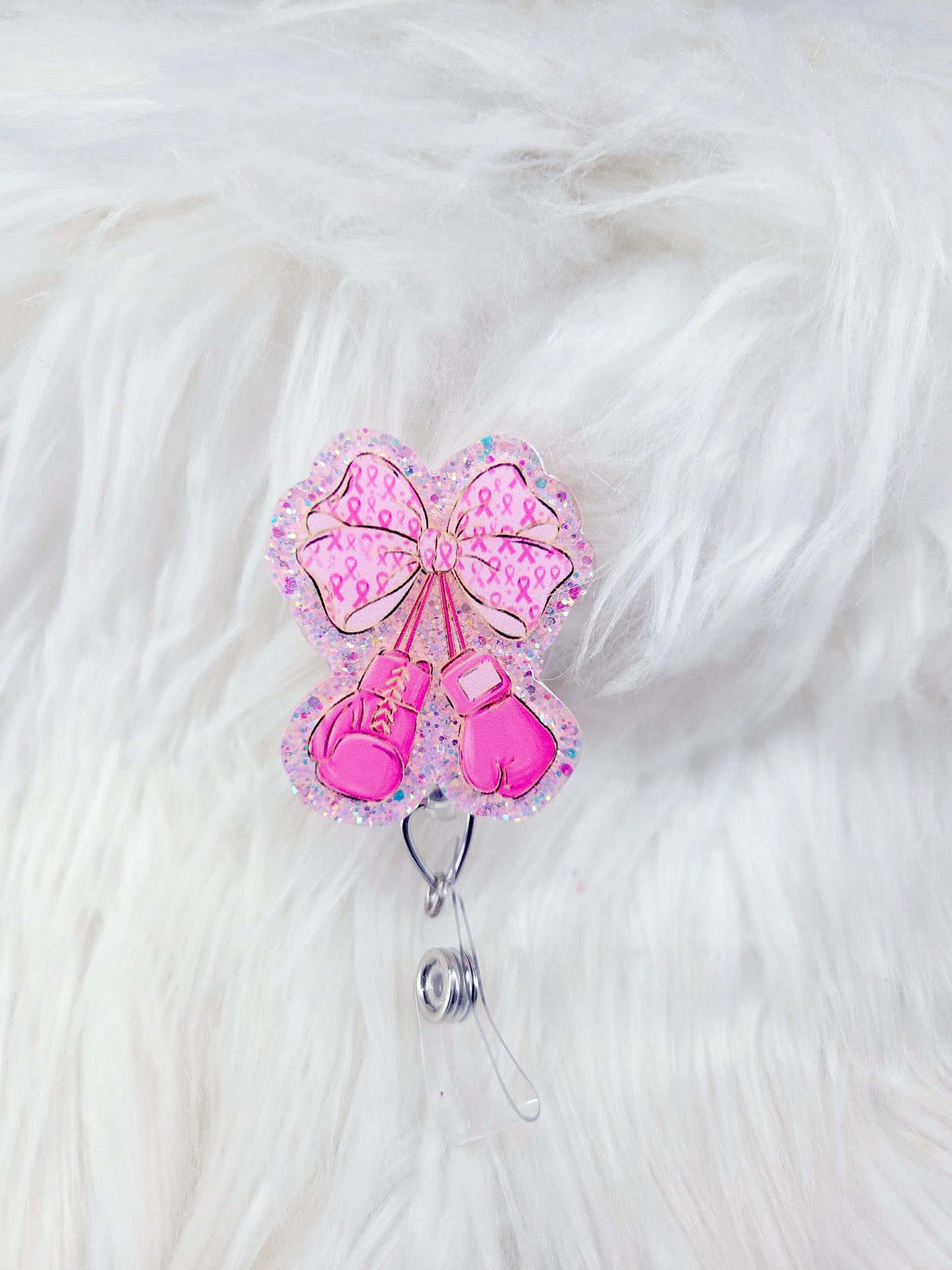 Breast Cancer Boxing  Badge Reel