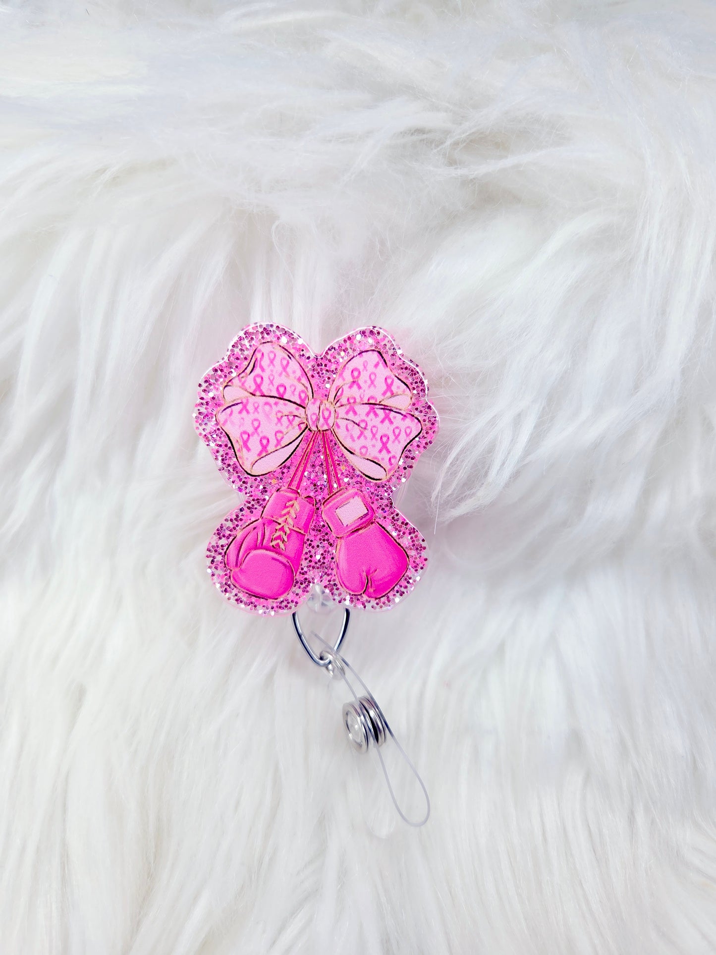 Breast Cancer Boxing  Badge Reel