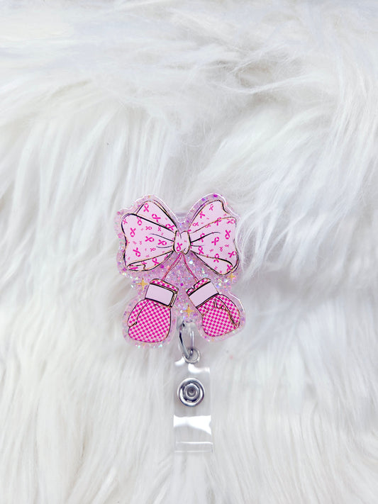 Breast Cancer Boxing  Badge Reel
