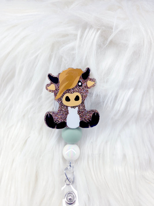 Highland Cow Badge Reel