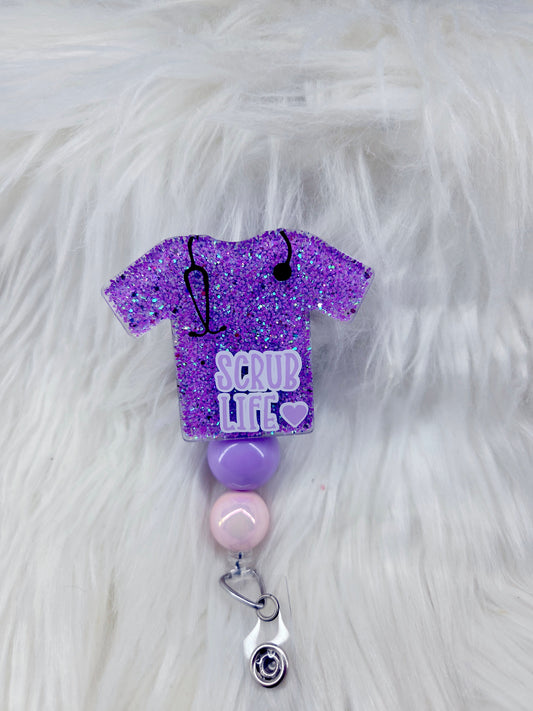 Scrub Life-- SCRUBS Badge Reel