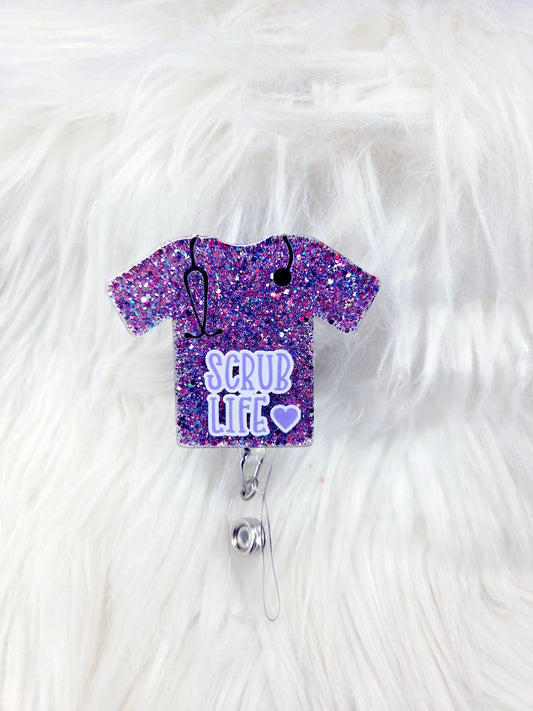Scrub Life-- SCRUBS Badge Reel