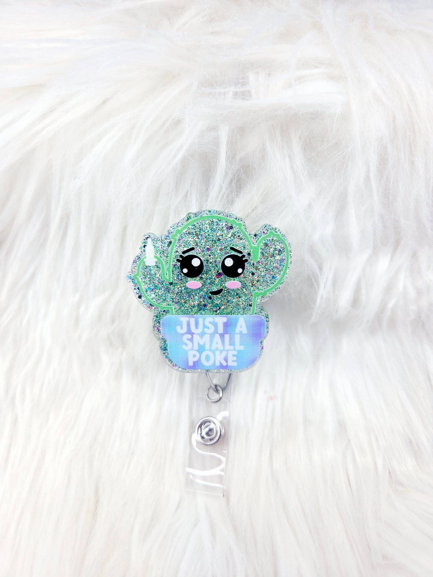 Just a Small Poke Badge Reel