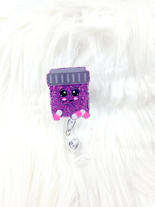 Pill Bottle Badge Reel