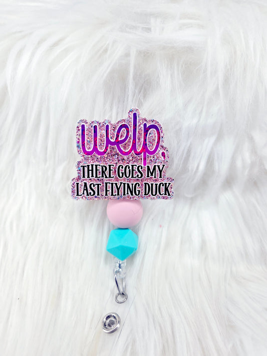 Last flying duck Badge reel